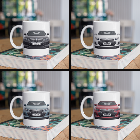 Personalised BMW i5 M Sport Coffee Mug Gift - Choice Colour - FAST POST