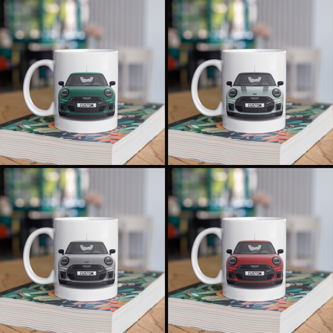 Personalised Mini Cooper S 3 Door Sport Coffee Mug Gift - Choose Colour