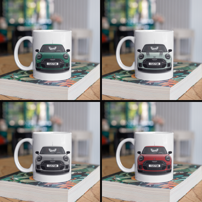 Personalised Mini Cooper S 3 Door Sport Coffee Mug Gift - Choose Colour