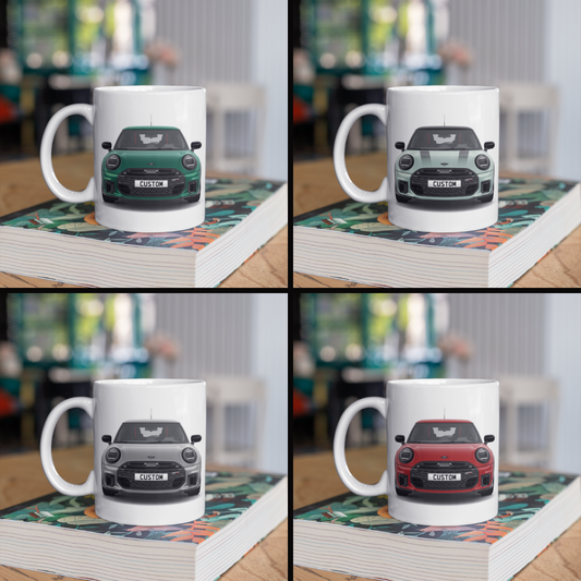 Personalised Mini Cooper S 3 Door Sport Coffee Mug Gift - Choose Colour