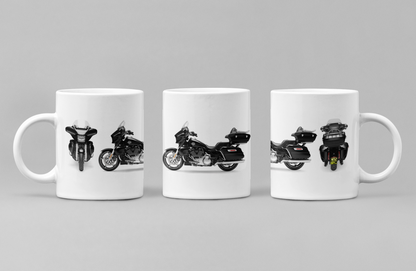 Personalised Harley Davidson Motorcycle Street Glide Ultra Mug Colour Choice
