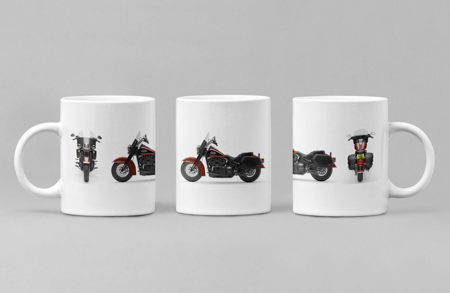 Personalised Harley Davidson Heritage Classic 2024 Motorcycle Mug Colour Choice