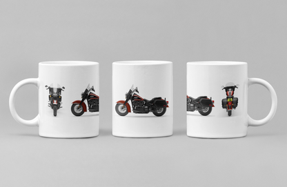 Personalised Harley Davidson Heritage Classic 2024 Motorcycle Mug Colour Choice