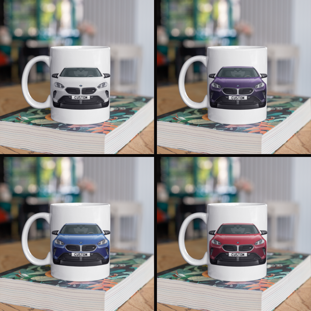 Personalised BMW 2 Series Gran Coupe M Model Mug Gift - Choose Colour FAST POST