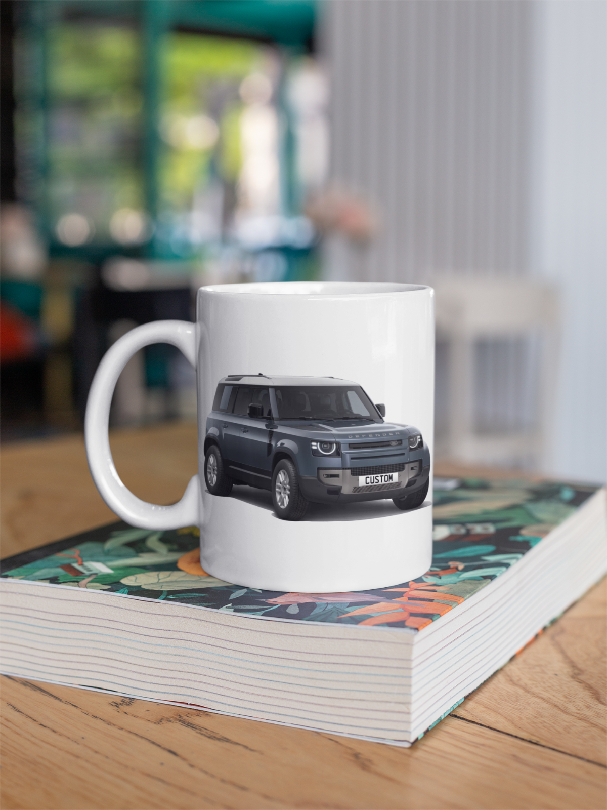Personalised Land Rover Defender 110 Coffee Mug Gift Colour Choice FAST POST