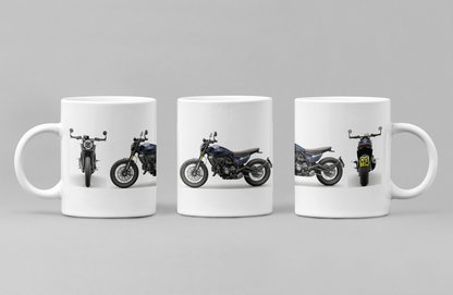 Personalised Ducati Scrambler Motorcycle Coffee Mug - Choose Model & Colour