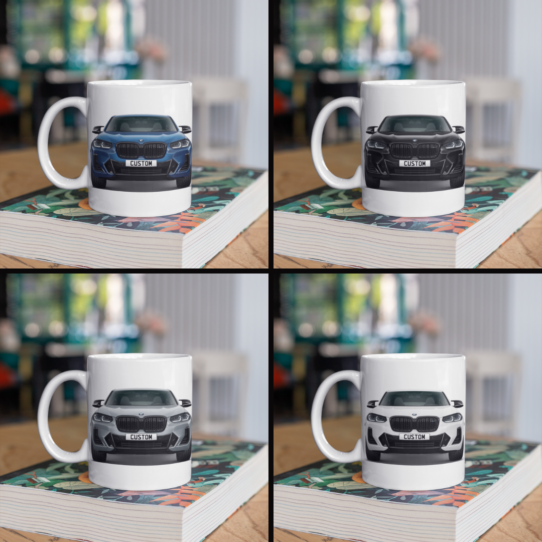 Personalised BMW X4 M Model Coffee Mug Gift - Choose Colour - FAST POST