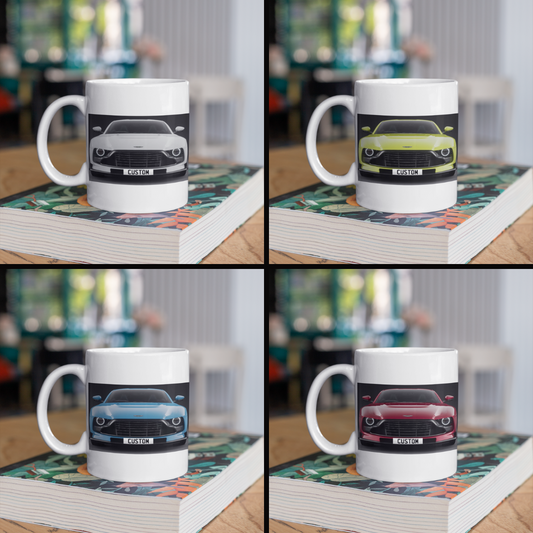 Personalised Aston Martin Valour Coffee Mug Gift Choose Colour - FAST POST