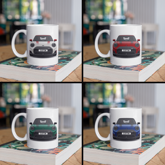 Personalised Mini John Cooper Works Electric Sport Mug Gift - Choose Colour