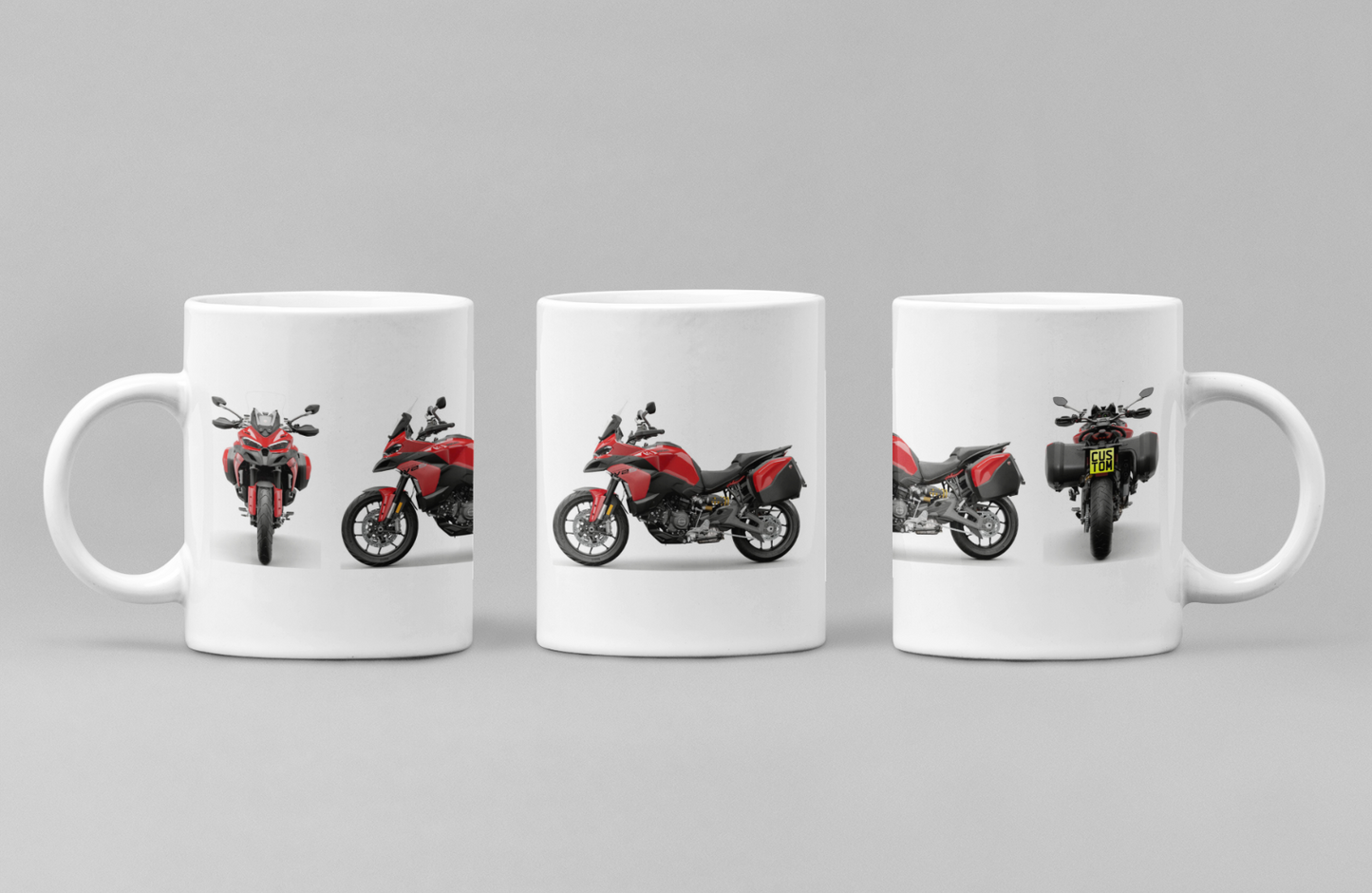 Personalised Ducati Multistrada Motorcycle Coffee Mug - Choose Model & Colour
