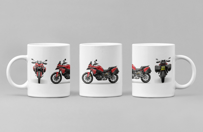 Personalised Ducati Multistrada Motorcycle Coffee Mug - Choose Model & Colour
