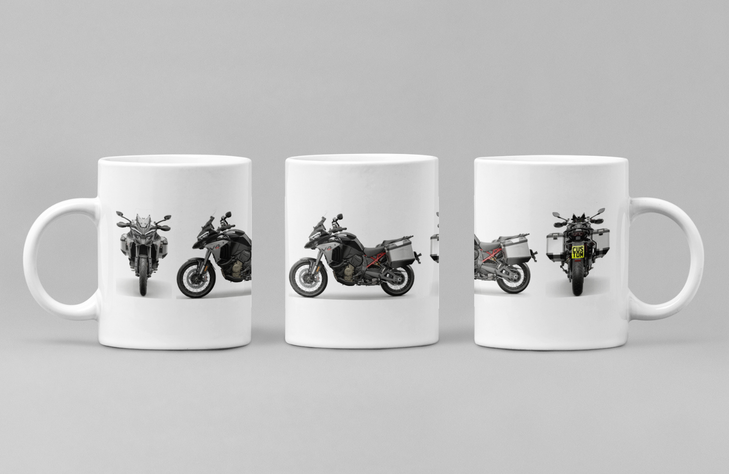 Personalised Ducati Multistrada Motorcycle Coffee Mug - Choose Model & Colour