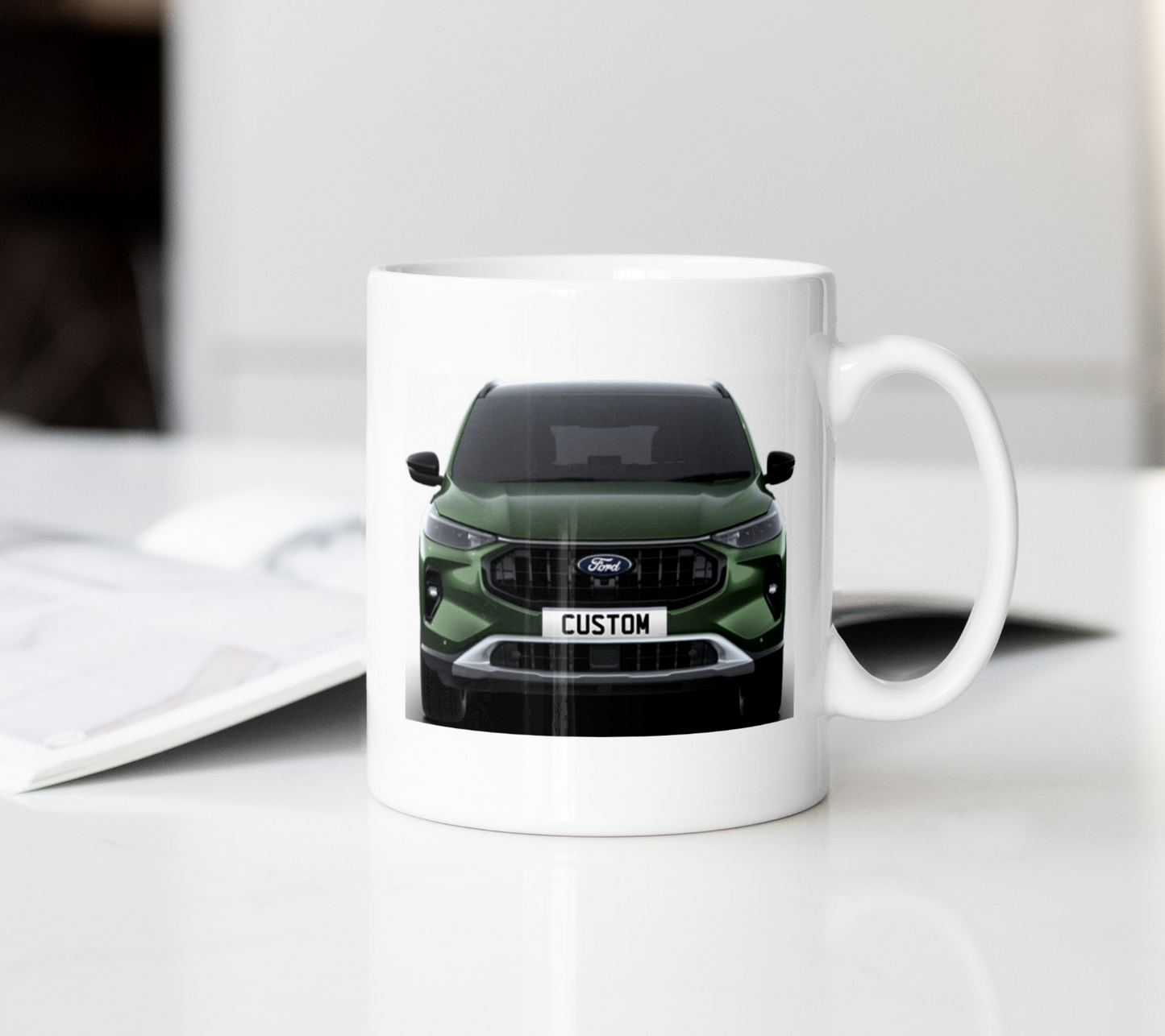 Personalised Ford Kuga Active Coffee Mug Gift - Choose Colour - FAST POST