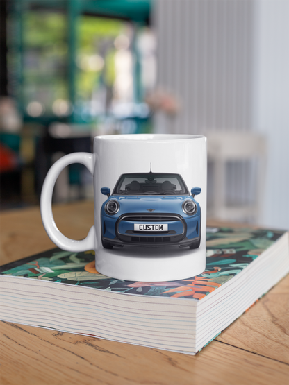 Personalised Mini Convertible Cooper Classic Mug Gift - Choose Colour -FAST POST
