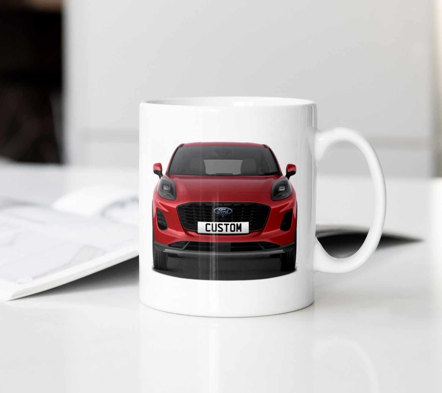 Personalised Ford Puma Titanium Coffee Mug Gift - Choose Colour - FAST POST