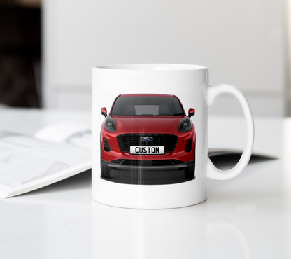 Personalised Ford Puma Titanium Coffee Mug Gift - Choose Colour - FAST POST