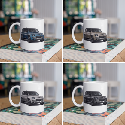 Personalised Land Rover Defender Octa Coffee Mug Gift - Colour Choice FAST POST