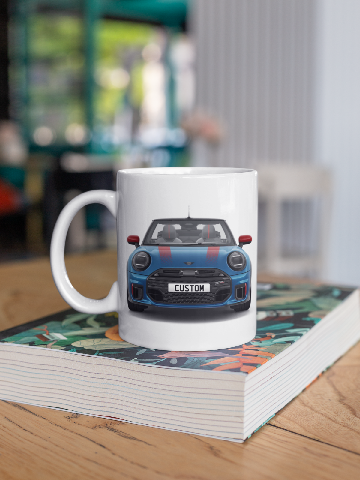 Personalised Mini John Cooper Works Convertible Coffee Mug Gift - Choose Colour
