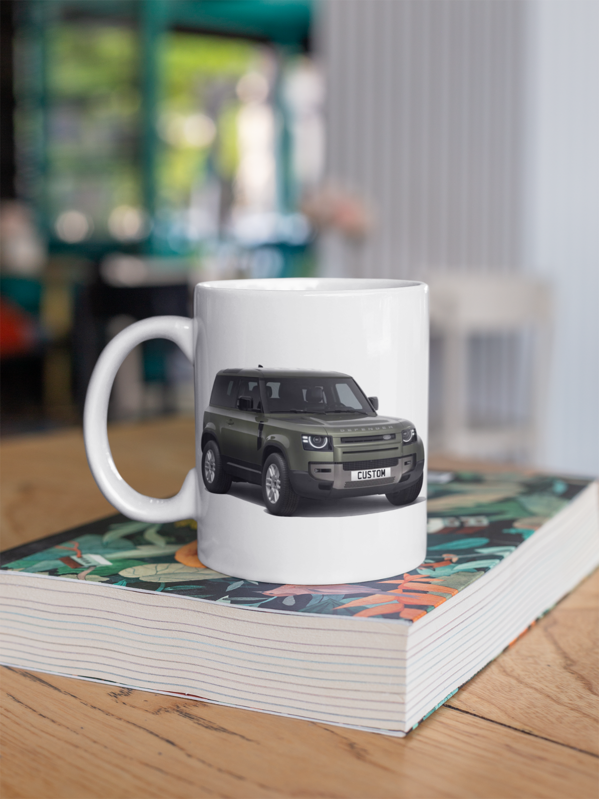 Personalised Land Rover Defender 90 Coffee Mug Gift Colour Choice FAST POST