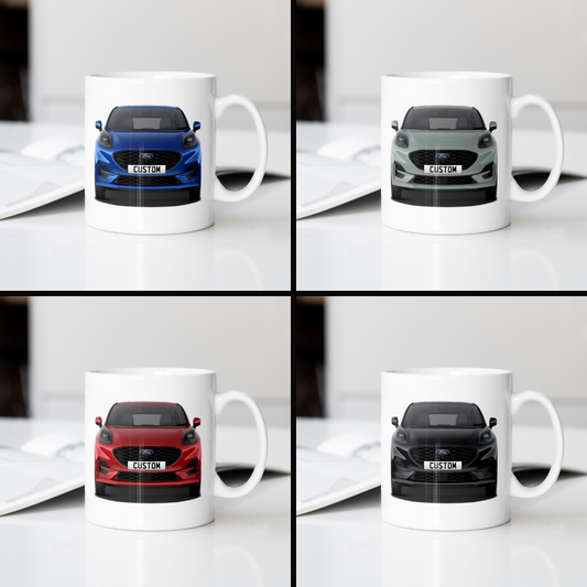 Personalised Ford Puma ST-Line X Coffee Mug Gift - Choose Colour - FAST POST