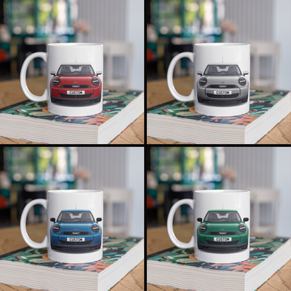 Personalised Mini Cooper C 5 Door Classic Coffee Mug Gift - Choose Colour
