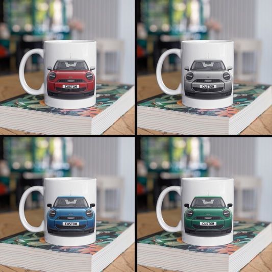 Personalised Mini Cooper C 5 Door Classic Coffee Mug Gift - Choose Colour