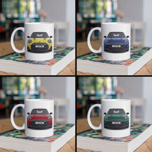 Personalised Mini All Electric Mini Cooper E Sport Mug Gift - Choose Colour