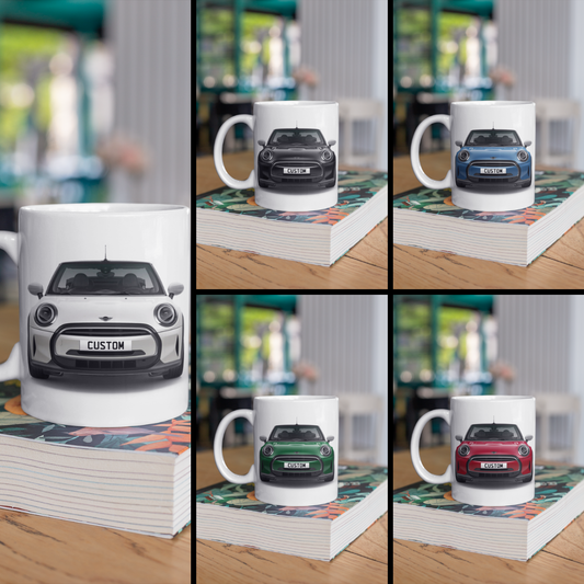 Personalised Mini Convertible Cooper Exclusive Mug Gift - Choose Colour