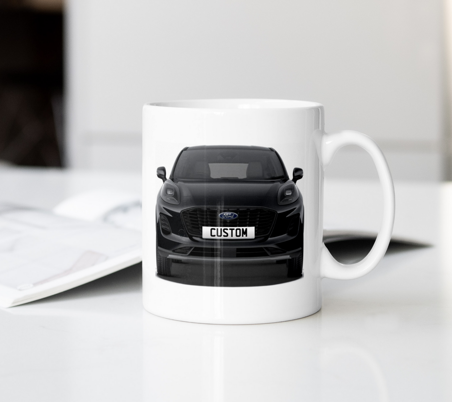 Personalised Ford Puma Titanium Coffee Mug Gift - Choose Colour - FAST POST