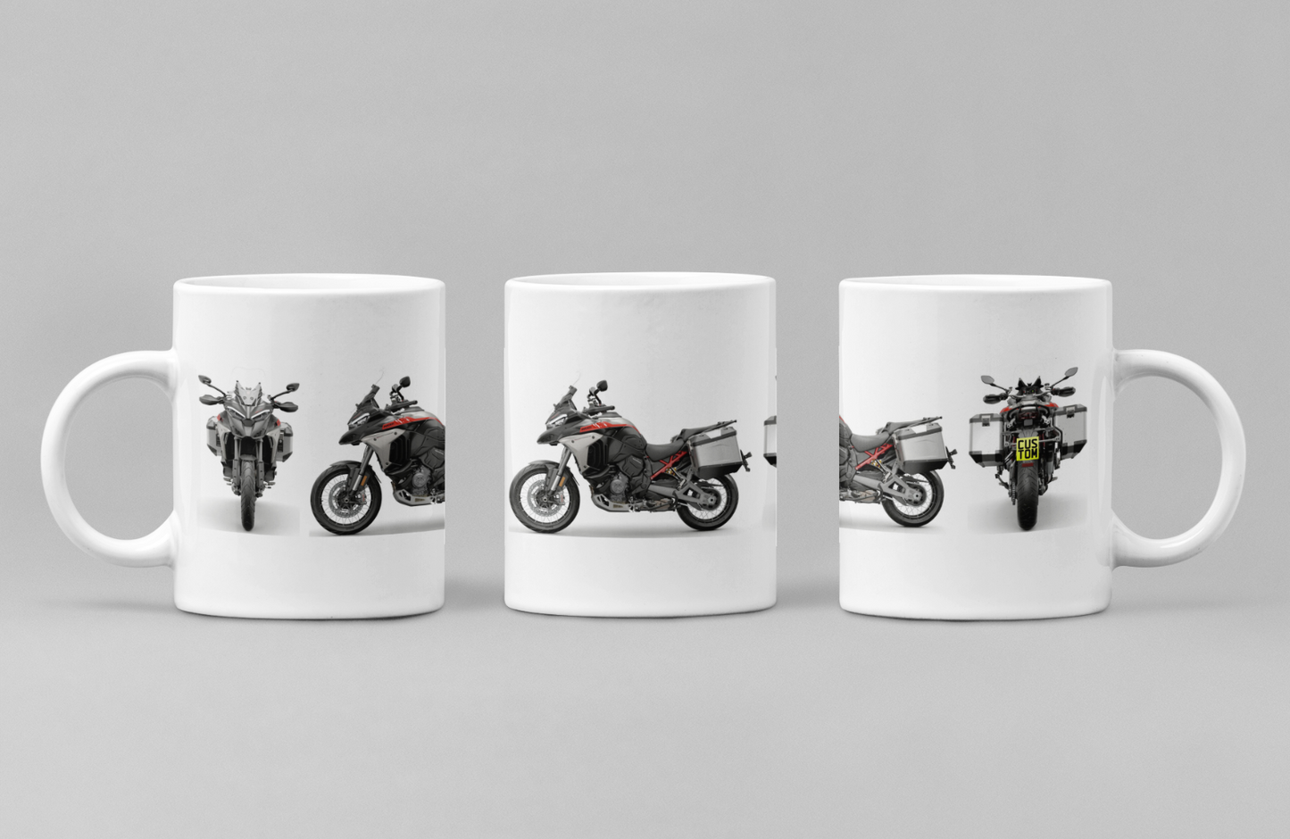 Personalised Ducati Multistrada Motorcycle Coffee Mug - Choose Model & Colour