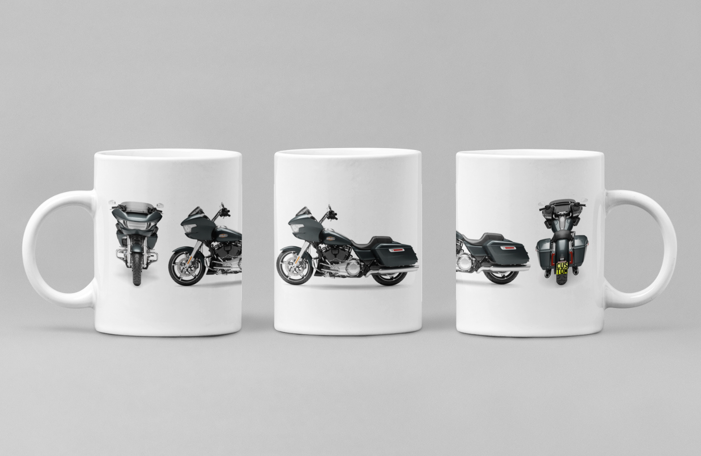 Personalised Harley Davidson Motorcycle Road Glide 2025 Coffee Mug Colour Choice