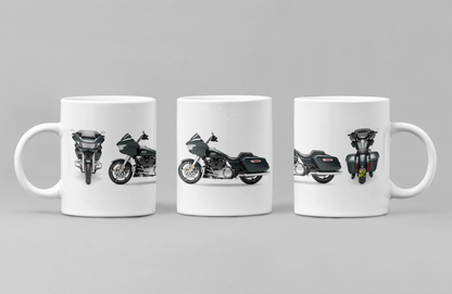 Personalised Harley Davidson Motorcycle Road Glide 2025 Coffee Mug Colour Choice