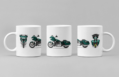 Personalised Harley Davidson CVO Road Glide 2024 Motorcycle Mug - Colour Choice
