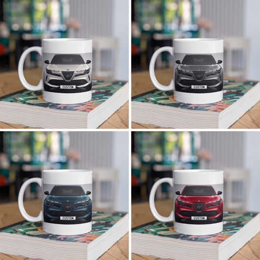 Personalised Alfa Romeo Junior Elettrica Coffee Mug Choose Colour  - FAST POST