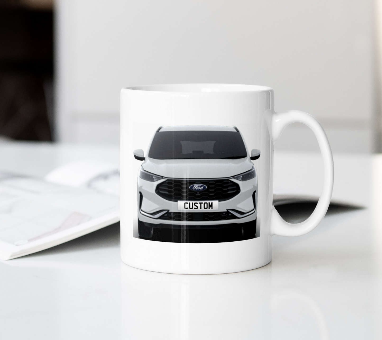 Personalised Ford Kuga ST-Line Coffee Mug Gift - Choose Colour - FAST POST
