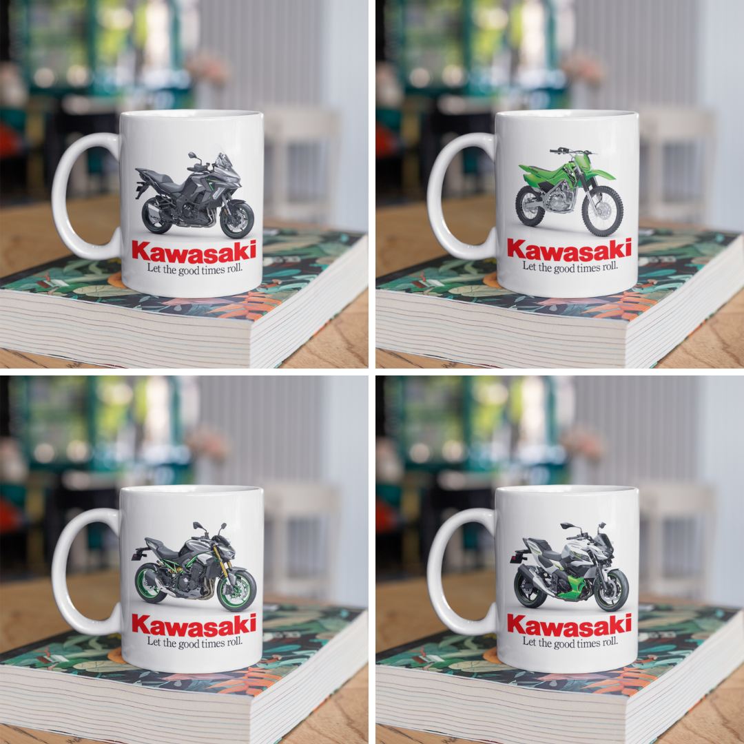 Kawasaki Motorcycle Coffee Gift Mug - Model Choice - Gift - FAST POST