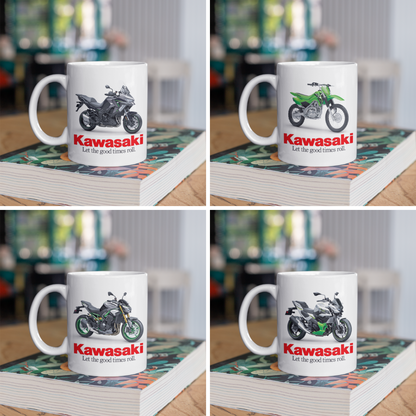 Kawasaki Motorcycle Coffee Gift Mug - Model Choice - Gift - FAST POST
