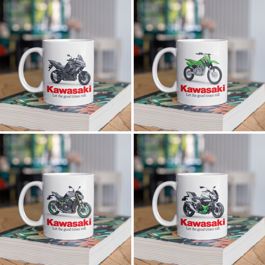 Kawasaki Motorcycle Coffee Gift Mug - Model Choice - Gift - FAST POST