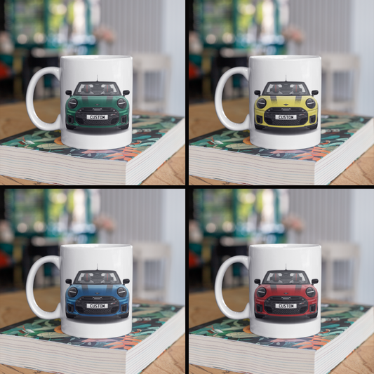 Personalised Mini Cooper Convertible C Sport Coffee Mug Gift - Choose Colour