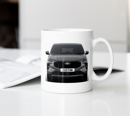 Personalised Ford Kuga Titanium Coffee Mug Gift - Choose Colour - FAST POST