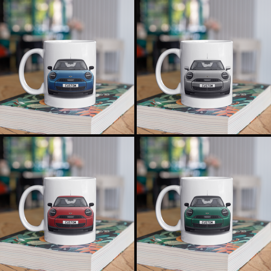 Personalised Mini Cooper C 3 Door Classic Coffee Mug Gift - Choose Colour