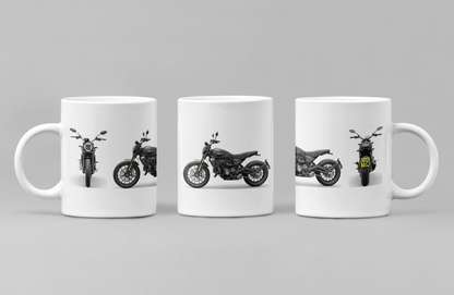 Personalised Ducati Scrambler Motorcycle Coffee Mug - Choose Model & Colour