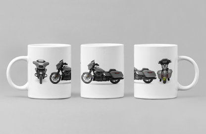 Personalised Harley Davidson Motorcycle Street Glide 2025 Mug Colour Choice