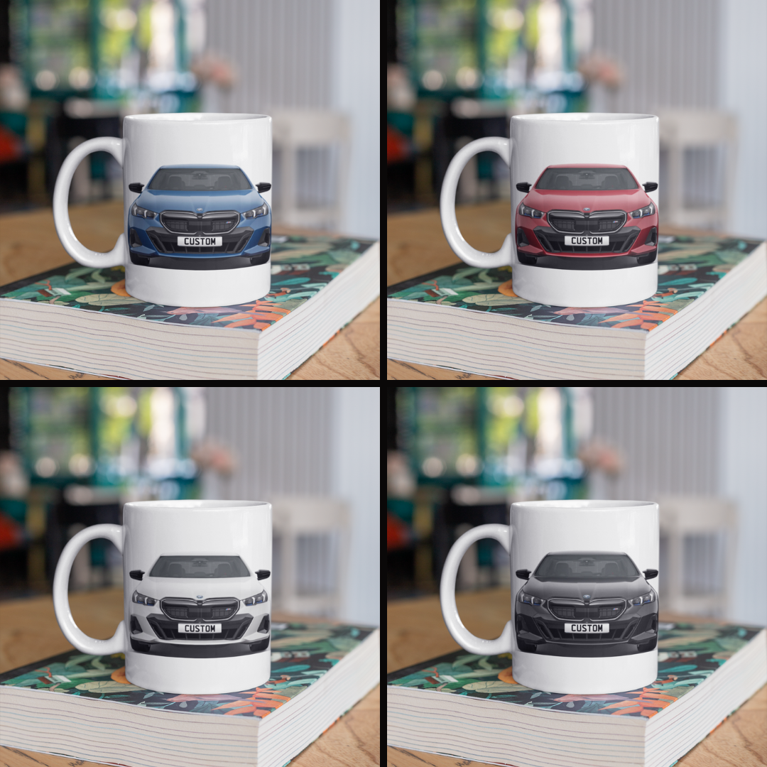 Personalised BMW i5 M Model Coffee Mug Gift - Choice Colour - FAST POST
