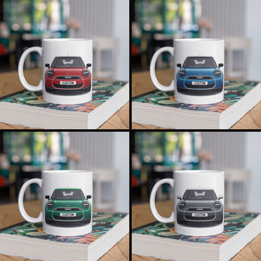 Personalised Mini Cooper C 5 Door Exclusive Coffee Mug Gift - Choose Colour