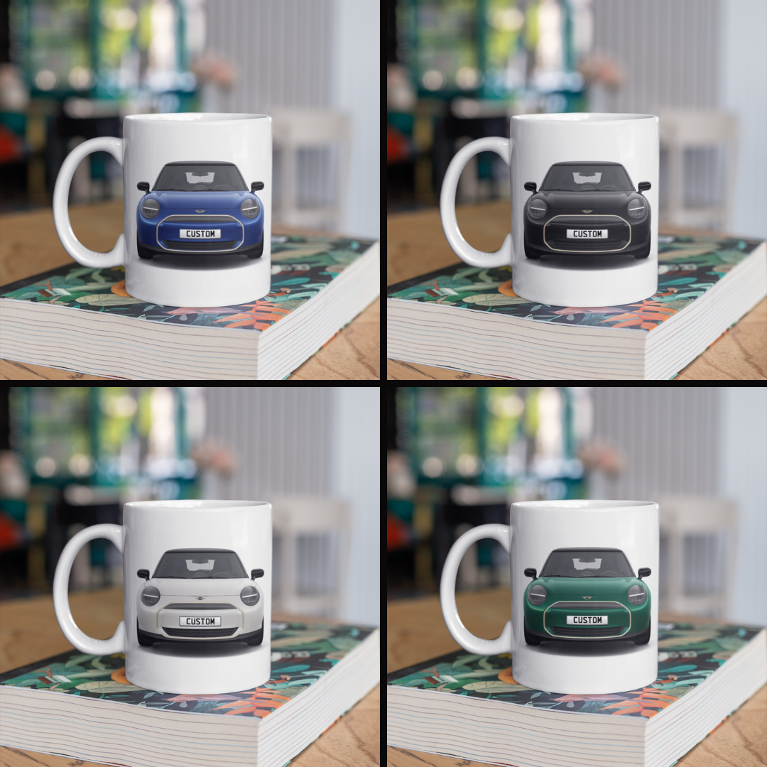 Personalised Mini All Electric Mini Cooper E Exclusive Mug Gift - Choose Colour
