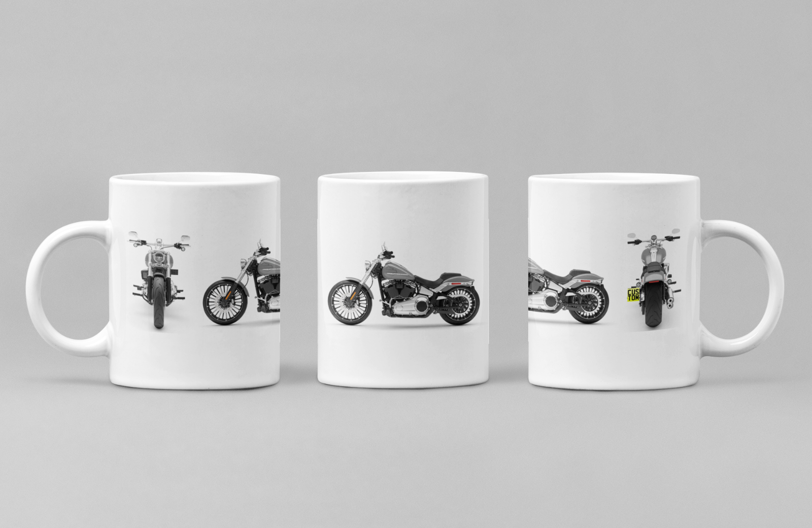 Personalised Harley Davidson Breakout 2025 Motorcycle Coffee Mug - Colour Choice