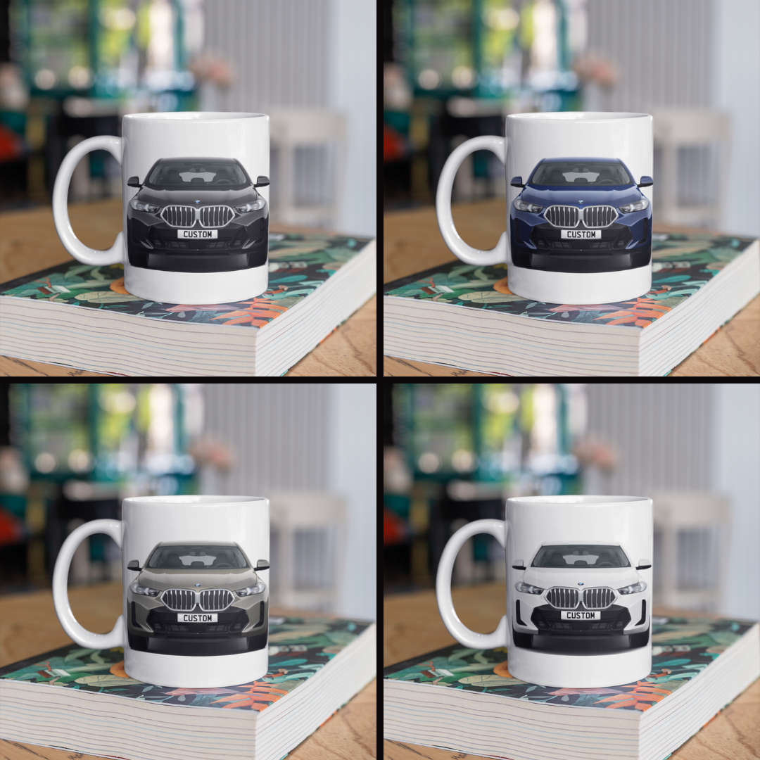 Personalised BMW X6 M Sport Coffee Mug Gift - Choose Colour - FAST POST