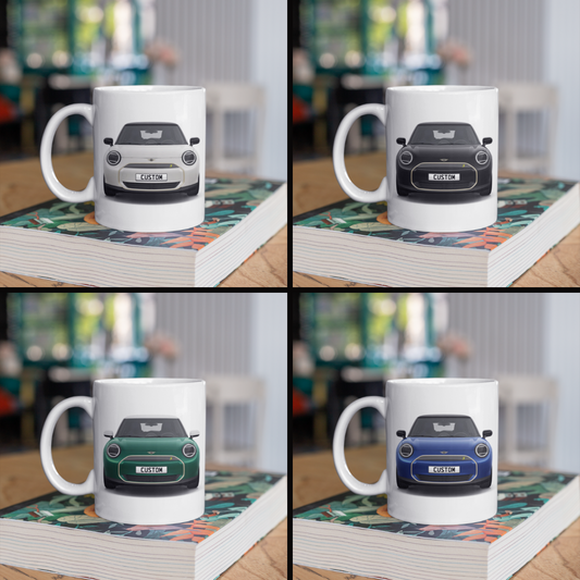 Personalised Mini All Electric Mini Cooper SE Exclusive Mug Gift - Choose Colour