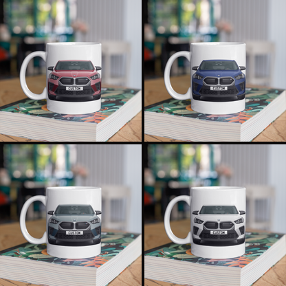 Personalised BMW iX2 M Model Coffee Mug Gift - Choice Colour - FAST POST